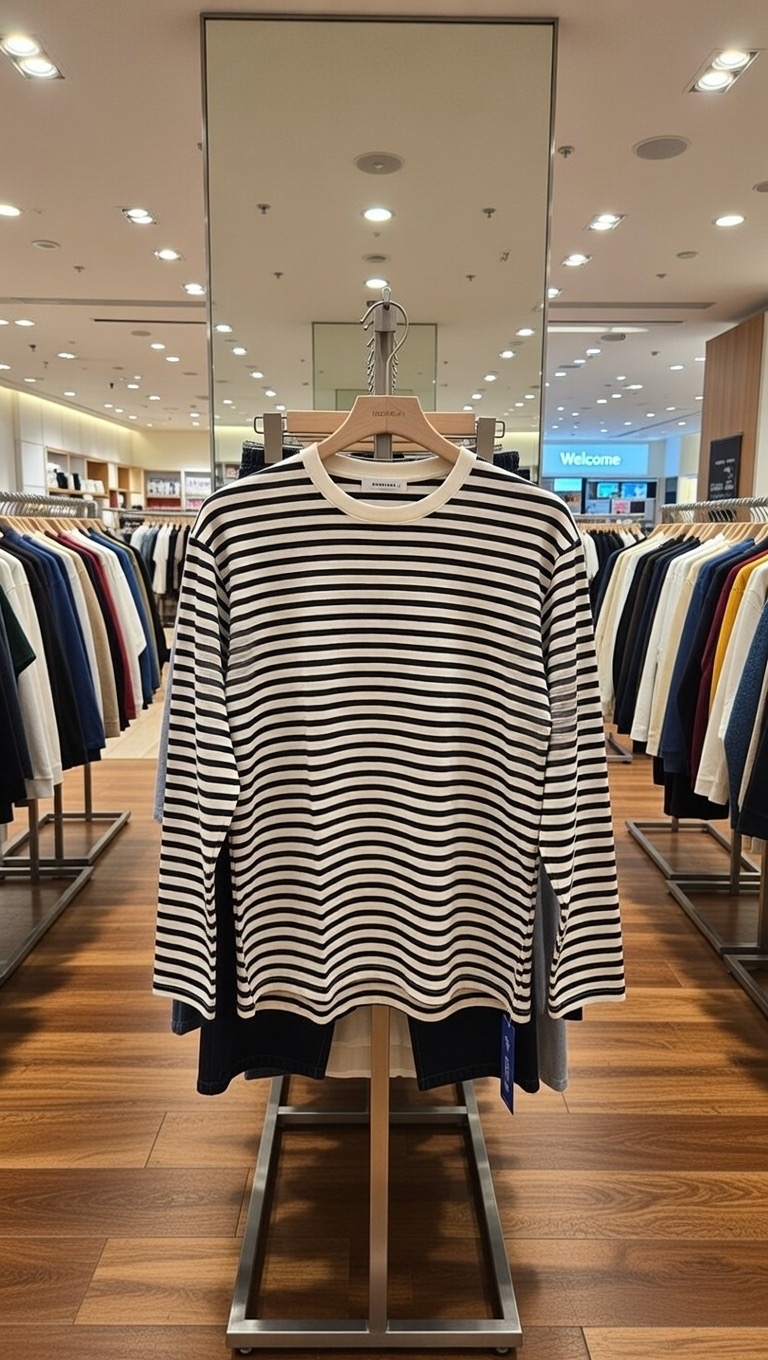 Long sleeve stripe shirt